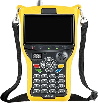 VF-9930 DVBS2/T/T2/C Satellite TV Finder 4.3 Inch High Resolution LCD Screen Signal Finder for Dish Network Directv