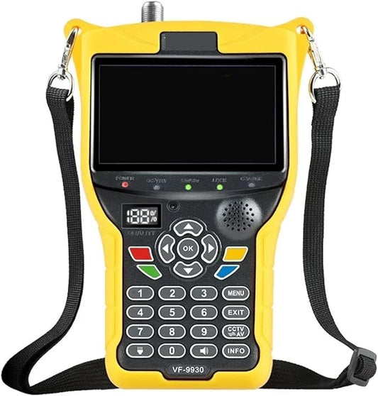 VF-9930 DVBS2/T/T2/C Satellite TV Finder 4.3 Inch High Resolution LCD Screen Signal Finder for Dish Network Directv