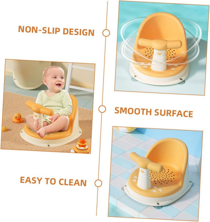 Parliky Portable Bath Seat with Nonslip Support for Bathtub Safe Tub Chair for Months Skid Bath Stool for