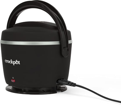 Crock-Pot Lunch Crock Food Warmer, Heated Lunch Box, 20 oz, Licorice Black