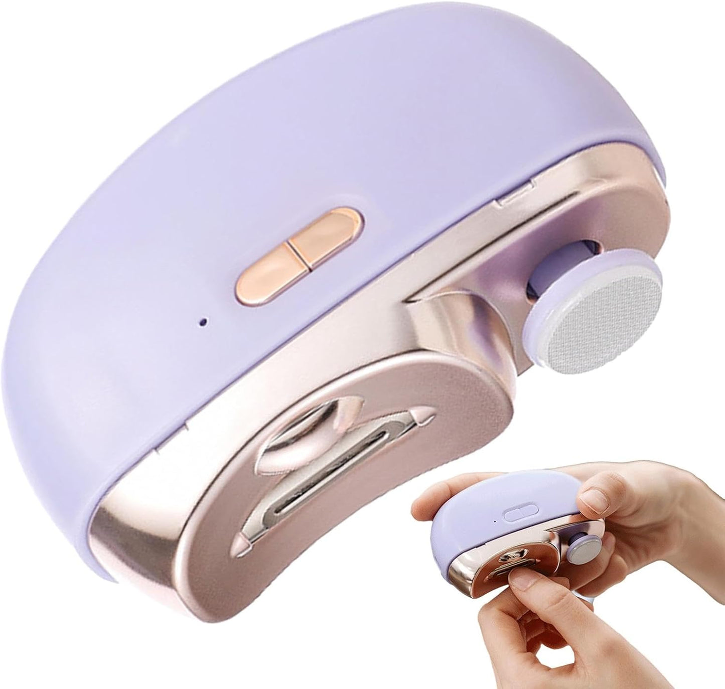 Electric Nail Trimming Tool - 3 in1 Electric Nail Clipper, Toenail and Fingernail Trimmer | Adjustable Nail Cutter Device with LED Light and duall Speed, Nail Grinding and Trimming Kit for Home