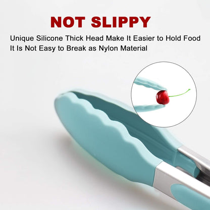 Purilite Select Silicone &amp; Stainless Steel Kitchen Tongs