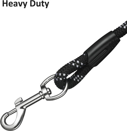 Long Rope Leash for Dog Training 10FT 16FT 30FT 50FT 100FT, Reflective Threads Check Cord Dog Leash Tie-Out Cable, Heavy Duty Dog Lead for Large Medium Small Dogs Outside Walking, Playing, Camping, or Yard