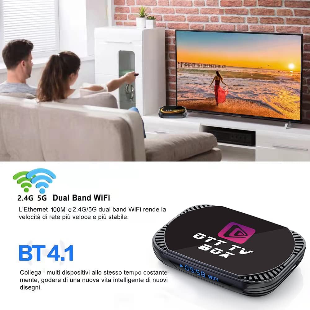 Android 11 TV Box MXIII Pro Android TV Box 11.0 Amlogic S905X4 Quad Core 64 Bits, 4GB RAM 64GB ROM Android Box with 1000M LAN AV1 8K/6K/4K 3D USB 3.0 BT 4.0