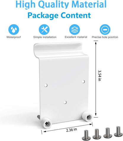 OkeMeeo No-Drill Vinyl Siding Mount for Eufy SoloCam S340, Solocam E30 and 4G LTE Cam S330(White, 1 Pack)