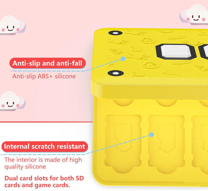 GeeRic 24 Slot Game Card Storage Case Compatible with Switch, Portable Game Card Storage Cartridge with Switch, Games Cartridges & Slot