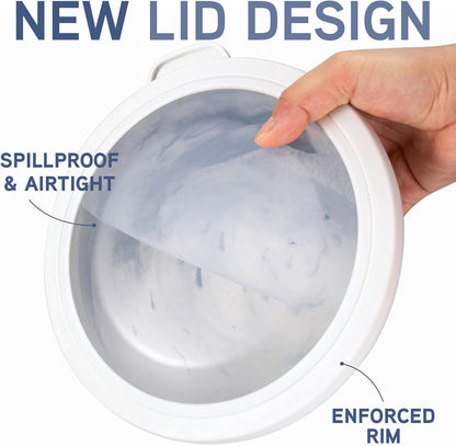 COOK WITH COLOR Mixing Bowls with TPR Lids - 12 Piece Plastic Nesting Bowls Set Includes 6 Prep Bowls and 6 Lids, Microwave Safe Mixing Bowl Set (Mint)