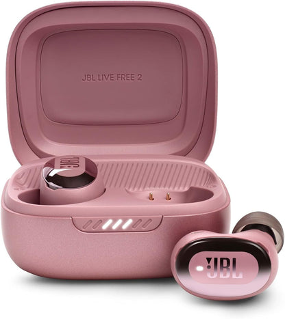 JBL Live Free 2: 35 Hours of Playtime, True Adaptive Noise Cancelling, Smart Ambient, and Beamforming Mics (Black)