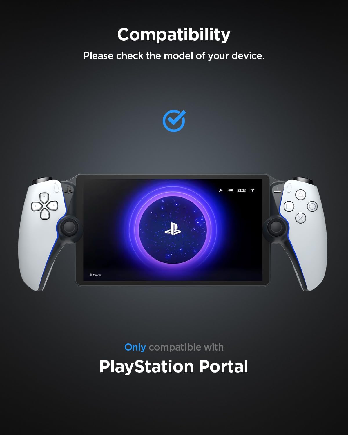 Spigen Thin Fit Designed for PlayStation Portal Remote Player Case - Black