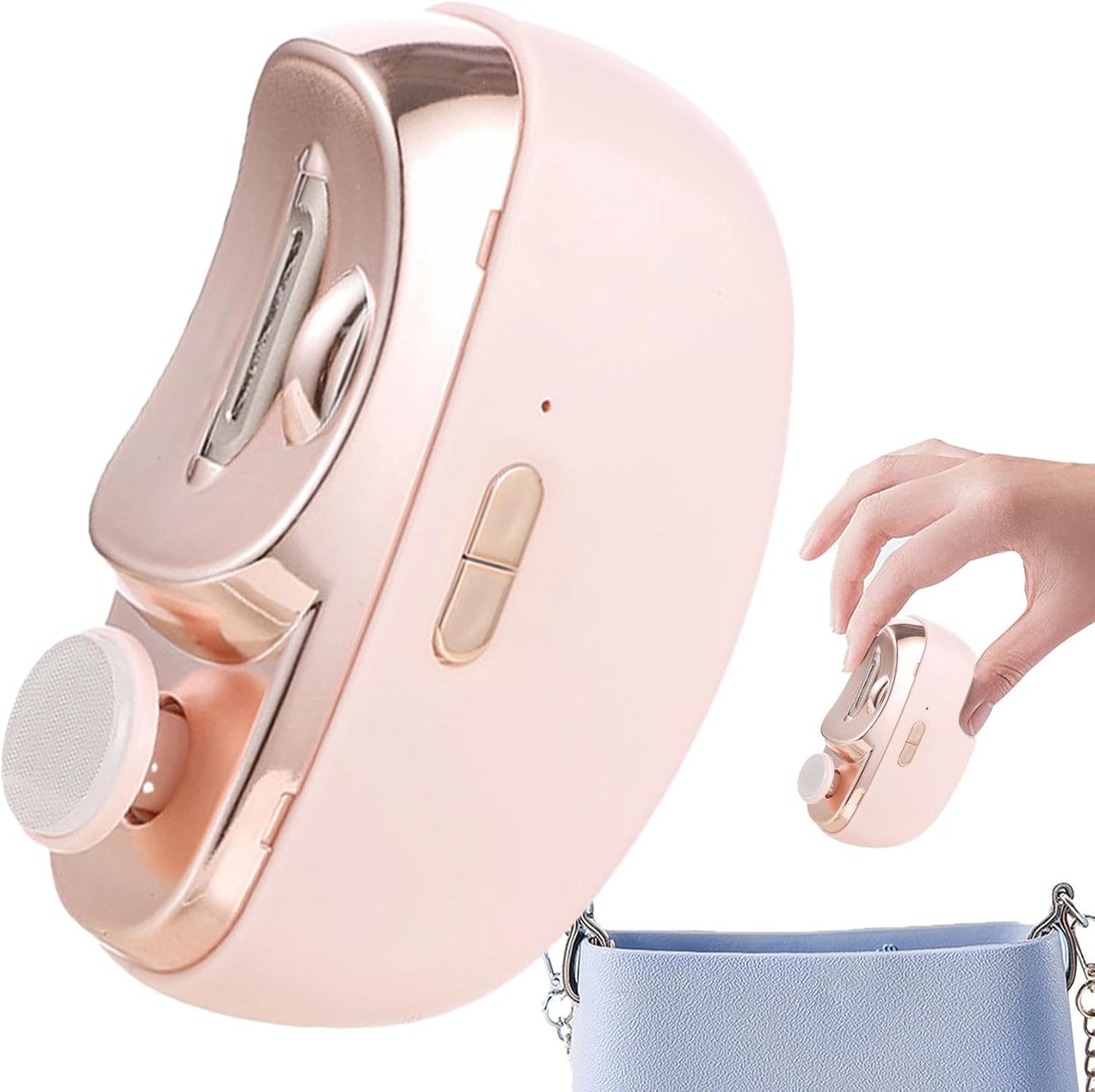 Electric Nail Trimming Tool - 3 in1 Electric Nail Clipper, Toenail and Fingernail Trimmer | Adjustable Nail Cutter Device with LED Light and duall Speed, Nail Grinding and Trimming Kit for Home