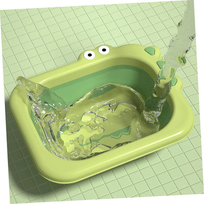 GARVALON Baby Bath Foldable Tub Newborn Shower Present Collapsible Wash Basin for Baby Safe Infant Washbas
