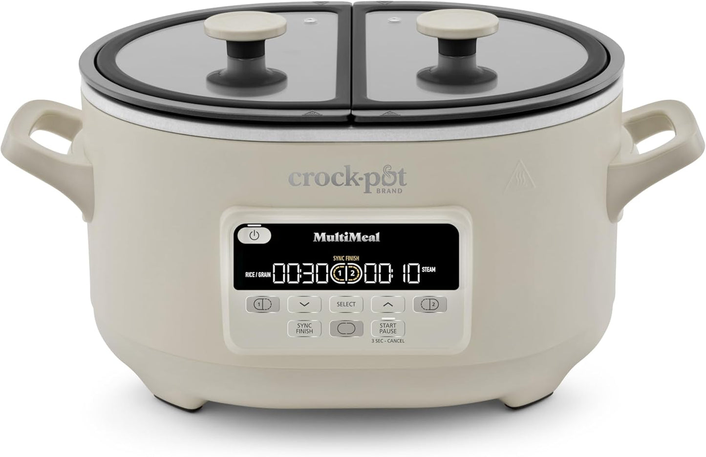 Crock-Pot MultiMeal Multicooker and Programmable Slow Cooker, With Extra 8-Qt. Cooking Pot, Oat Milk