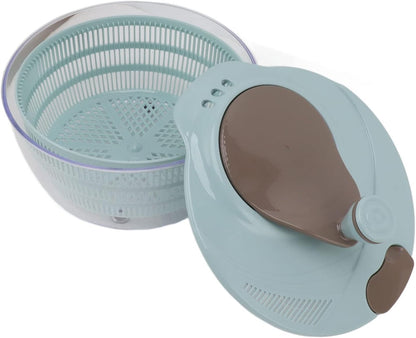 Haofy Plastic Salad Spinner Fast Mixing Salad Dehydrator for Kitchen, Spinners for Vegetables and Fruit (Blue)