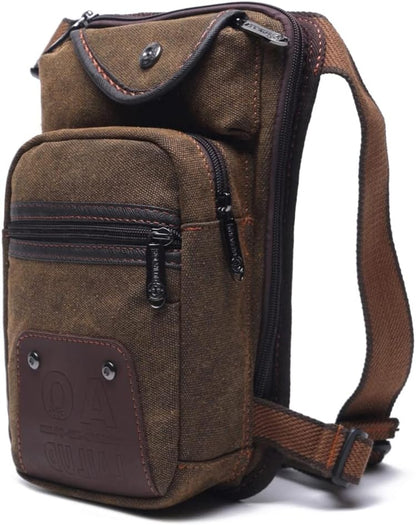 Motorcycle Drop Leg Bag Nylon Waist Pack for Men Women Travel Hiking Tactical Cycling Bike Ride Riding Crossbody Shoulder Fanny Pouch