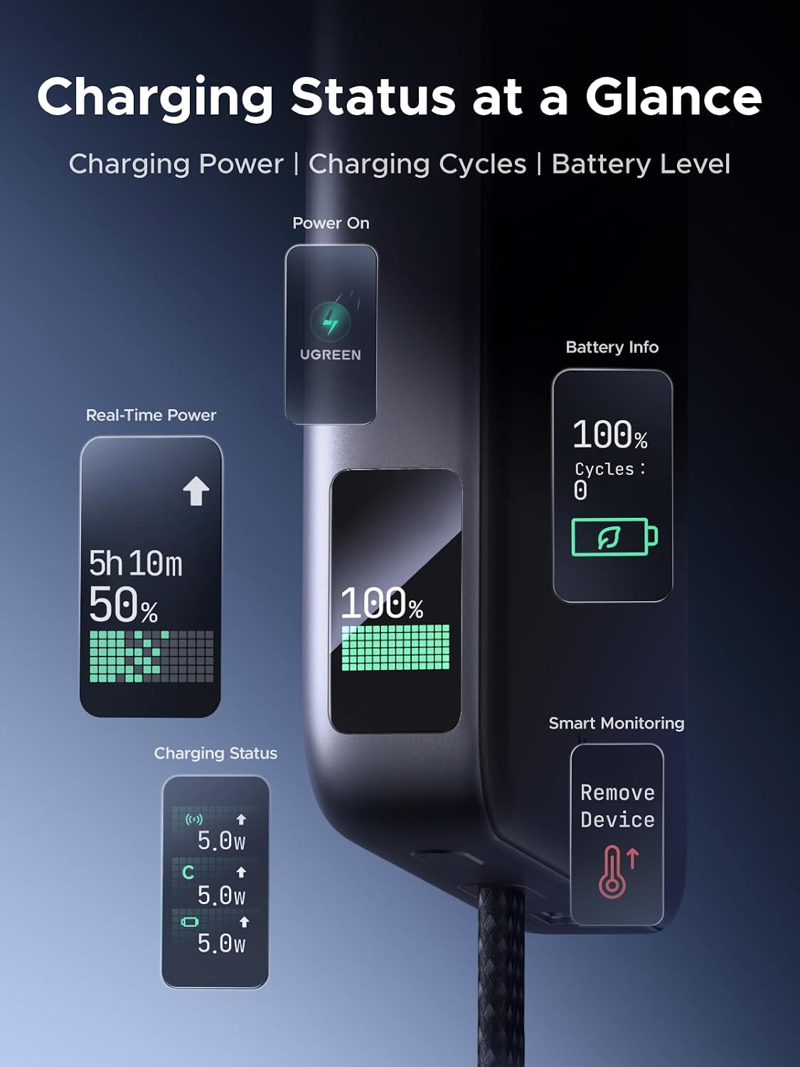 UGREEN Magflow Pro Qi2 25W 10000mAh Magnetic Power Bank, Liquid-Cooled