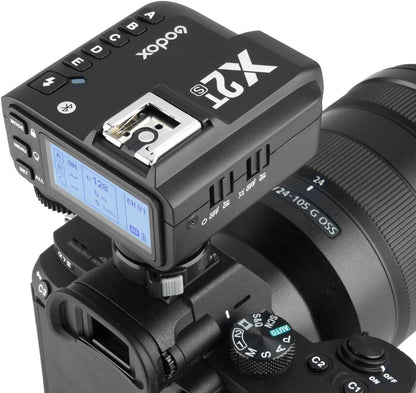 Godox X2T-S TTL Wireless Flash Trigger for Sony Bluetooth Connection Supports iOS/Android App Contoller, 1/8000s HSS, TCM Function,Relocated Control-Wheel,New AF Assist Light