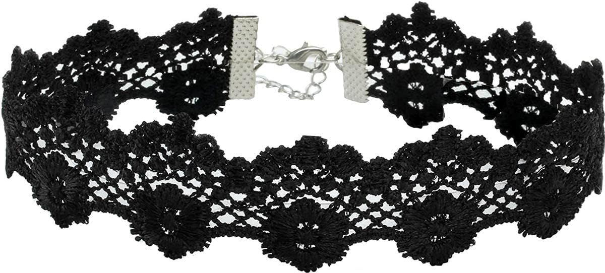 OLYPHAN Black Cat Costume for Women with Lace Cat Mask, & Lace Choker, Mask and Ears for Halloween, Cat Costume Accessories