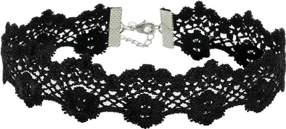 OLYPHAN Black Cat Costume for Women with Lace Cat Mask, & Lace Choker, Mask and Ears for Halloween, Cat Costume Accessories