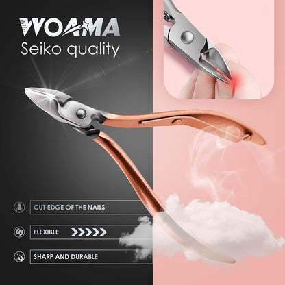 WOAMA Manicure Set 30 in 1 Nail Clipper Set Nail Kit for Women Men Stainless Steel Manicure Kit Professional with Travel Case