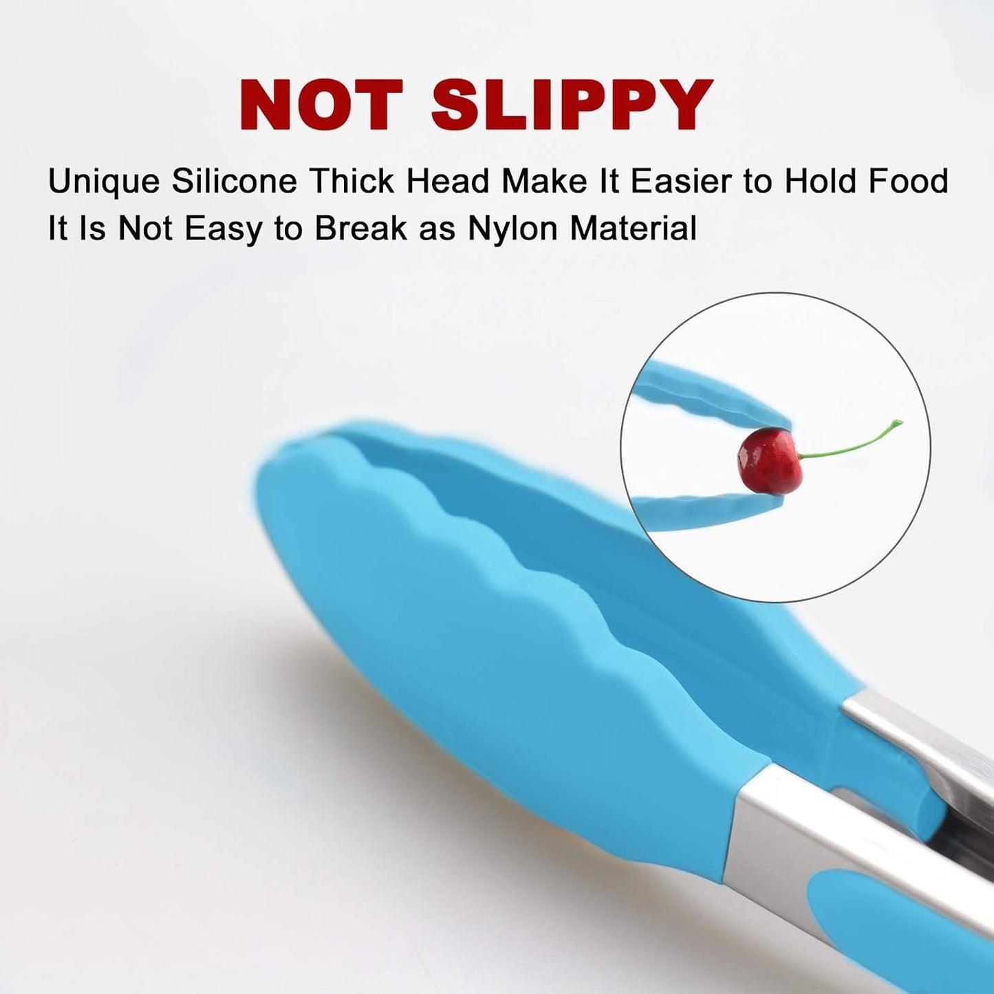 Purilite Select Silicone &amp; Stainless Steel Kitchen Tongs