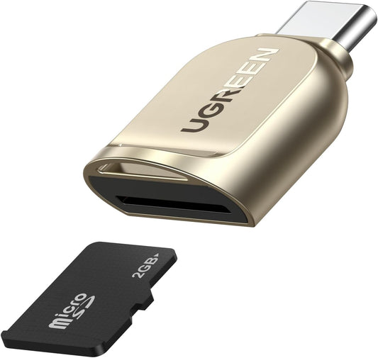 UGREEN Micro SD Card Reader USB C Memoery Card Adapter for TF, Micro SDXC SDHC UHS-I for Mac, Windows, Lixus PC, Galaxy Note 20, S20