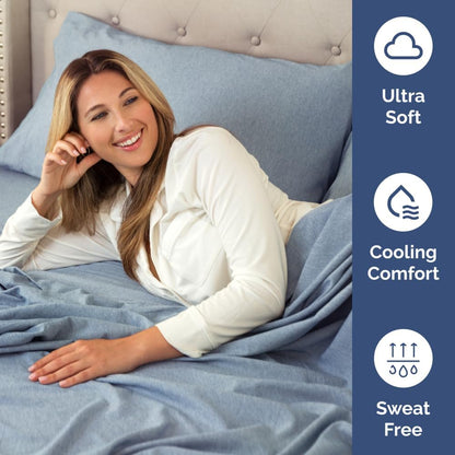 Extra Deep Queen Sheet Set - 6 Piece Breathable & Cooling Sheets - Hotel Luxury Bed Sheets Set - Easy & Secure Fit - Soft, Wrinkle Free & Comfy Sheets Set - White Sheet Set w/Extra Deep Pockets