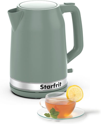 Starfrit Electric Kettle - 1.7L Capacity - Water Level Indicator - Automatic Shut-Off - 1500W – Sage