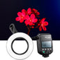 GODOX MF-R76 Macro LED Ring Flash Speedlite 76Ws 660 Full-Power Flashes Dual-Flash Tubes Power Adjustment 1/128 to 1/1 10 Levels of Power Ratio for Canon Nikon Sony Fuji Olympus Panasonic (NO TTL)