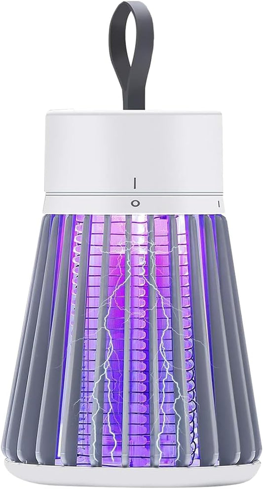 Mosquito Zapper,USB Rechargeable Electric Bug Zapper,Portable Mosquito and Flies Trap for Indoor Outdoor,Pest Control,Flying Insect Light Trap,White