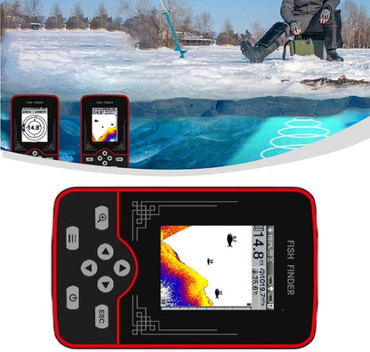 Wireless Fish Finder 60m Depth Detection Real-Time Sonar Anti Interference 433MHz 105° Sonar Angle Color Screen Metric British Units Rechargeable for Anglers Boats Ice Fishing