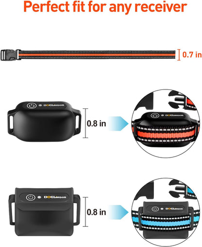DOGLinsen 2-in-1 Bark and Shock Collar for Dogs, Smart Anti Barking Dog Training Collar with 5 Adjustable Sensitivity, Automatic Bark Collar with Remote, Vibration, Beep, Shock and Automatic