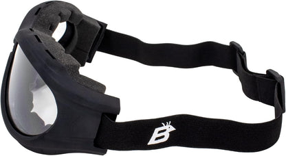 Birdz Eyewear - The Buzzard - Padded Motorcycle Riding Goggle Fits Over Glasses