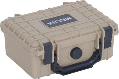 MEIJIA Portable All Weather Waterproof Protective Hard Case,Camera Case with Customizable Fit Foam, Fit use of Drones, Cameras, Equipments, 8.12"x6.56"x3.56" (Black)
