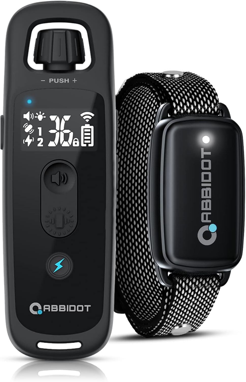 ABBIDOT 3300 Ft Dog Training Collar with Remote - [New Version] Shock Collar, 5 Training Modes, 88 Levels e Collar, Waterproof Training Collar for Small Medium Large Dogs(15~120 lbs)