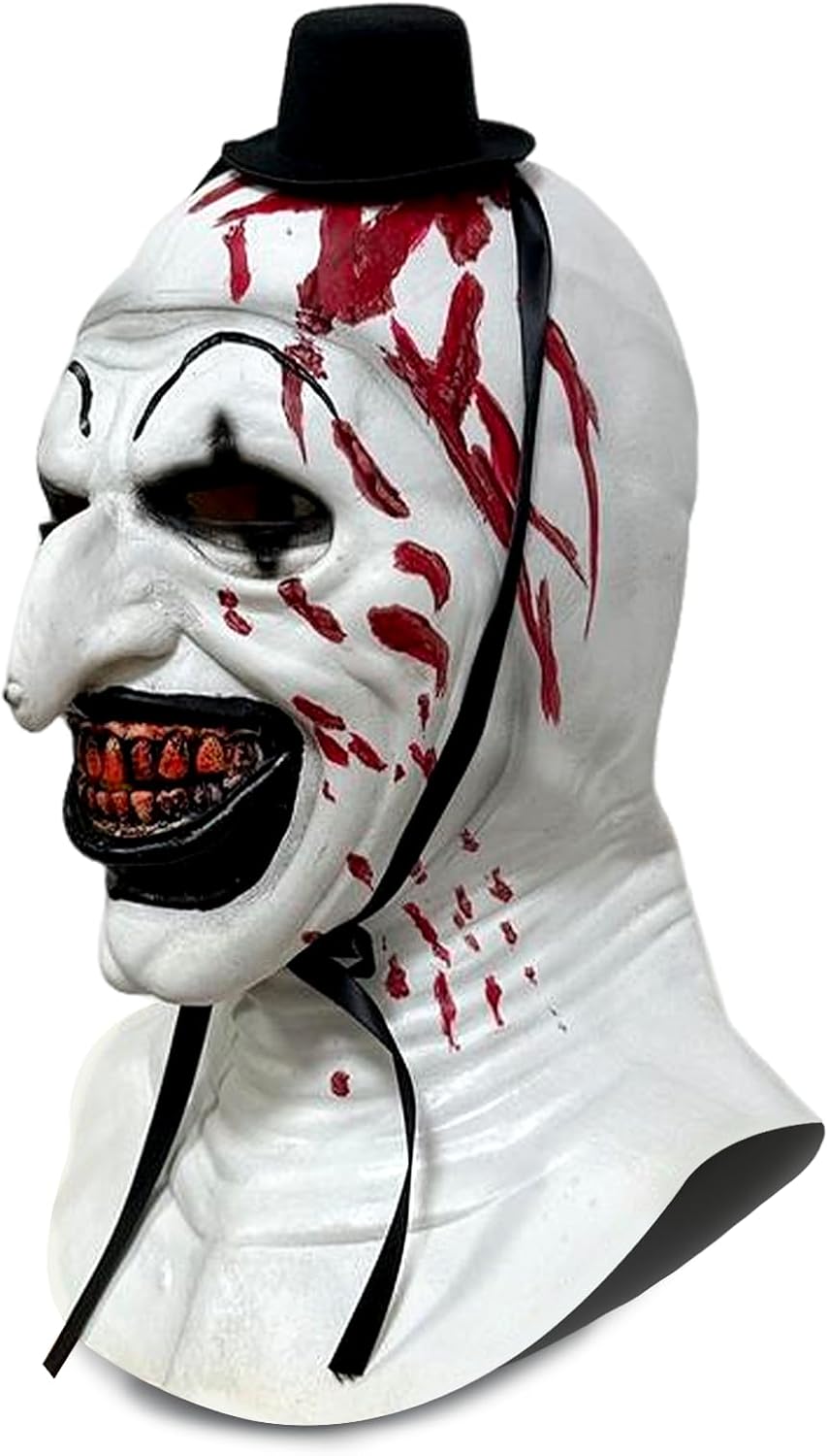 Adult Terrifier Mask Art the Clown Costume Mask Scary Halloween Killer Clown Headgear Cosplay Costume Props
