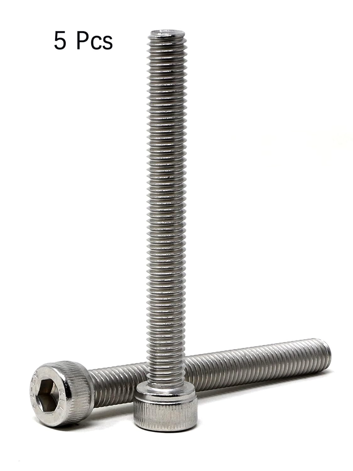 iexcell 25 Pcs M6 x 20mm Thread Pitch 1 mm Stainless Steel 304 Hex Socket Head Cap Screws Bolts Kit