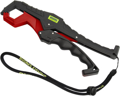 Booms Fishing G05 Fish Lip Gripper Saltwater, 9.4" Plastic Catfish Grippers Pliers, Fish Grabber Tool with Lanyard, Fish Grips for Kayak Fishing Accessories, Great Fish Holder for Caught Fish