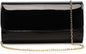 MUDUO Patent Leather Envelope Clutch Purse Shiny Candy Foldover Clutch Evening Bag for Women (black1) - PuriLite