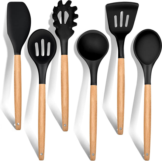 Purilite Select 6-Piece Silicone Cooking Utensil Set