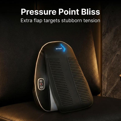 Shiatsu Massage Pad with Heat for Back and Foot Chair or Car Portable Shiatsu massage pad with soothing heat, deep kneading nodes, and car adapter for dual back and foot use