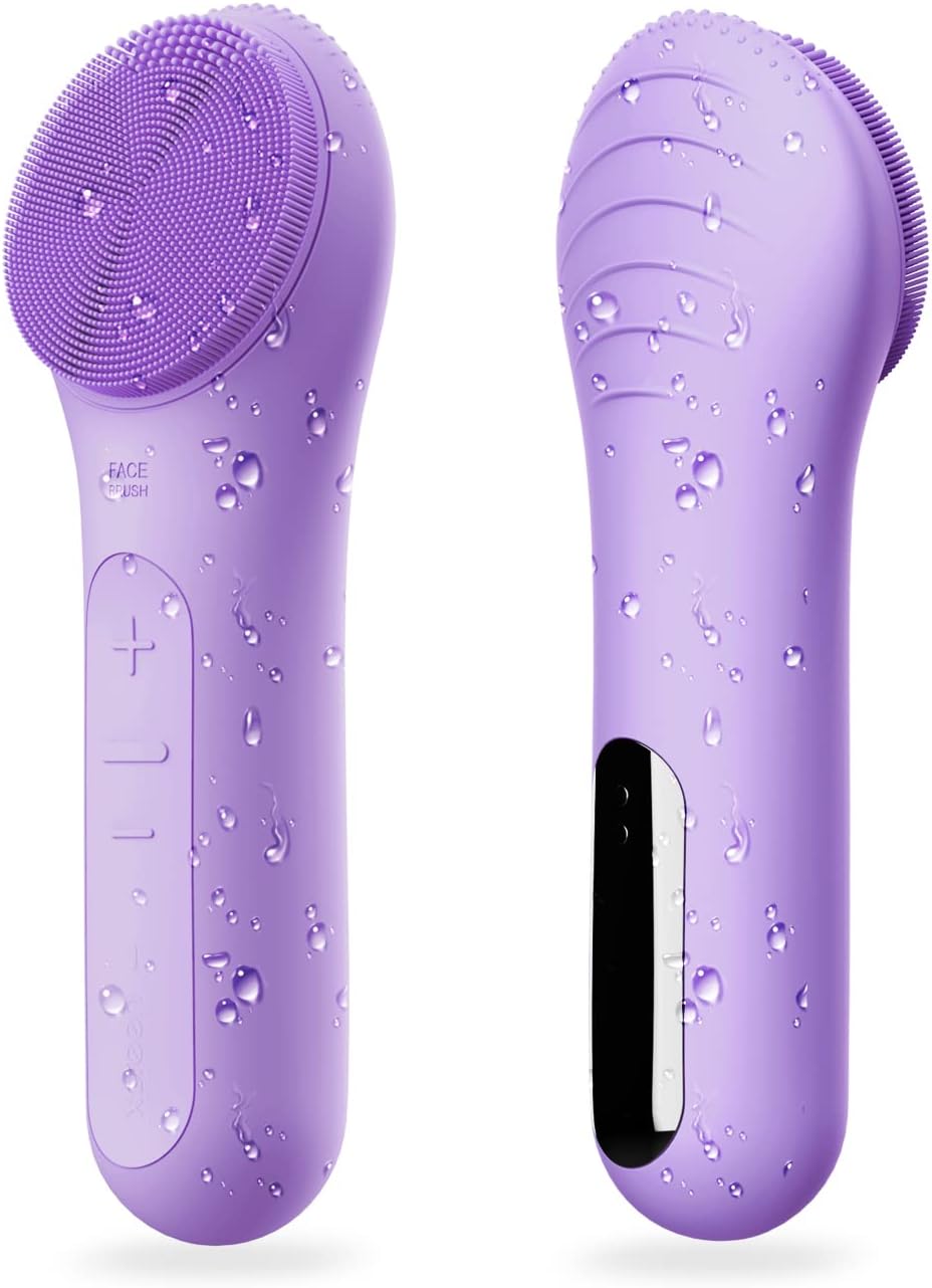 Några Coola Facial Cleansing Brush, Waterproof Electric Face Cleansing Brush Device for Deep Cleaning|Gentle Exfoliating|Massaging,Rechargeable Silicone Skin Wash Machine with Magnet Charger