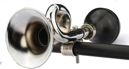 AUTUT 2 Pcs Bugle Horn Retro Clown Horn Kids Bike Horn Metal Air Horn with Squeeze Bulb for Bicycle, Golf Cart