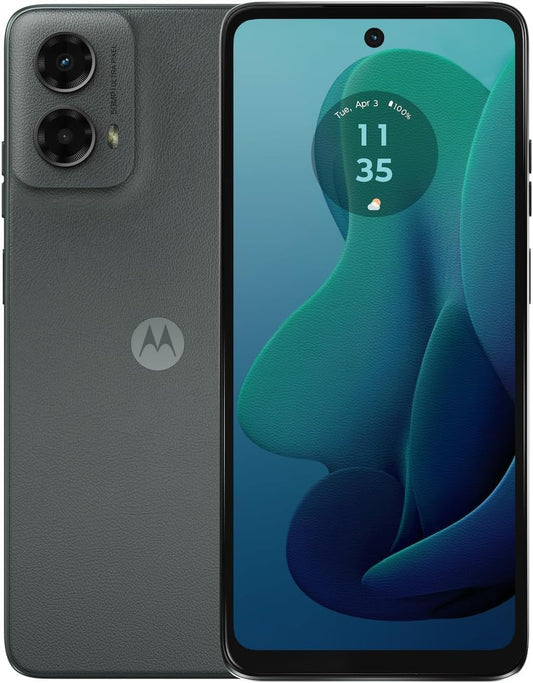 Motorola Moto G 5G (2024), (128GB+128GB SD Card) 6.6" 120Hz Display. 50MP Camera, 5000mAh Battery, Unlocked Smartphone (with 128 GB SD Card) - Sage Green (Renewed)