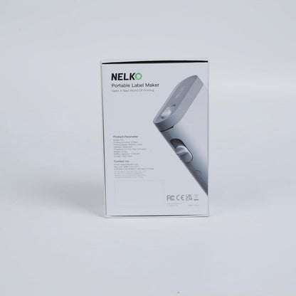 Nelko Label Maker Machine with Tape, P21 Portable Bluetooth Label Printer, Wireless Built-in Cutter Sticker Maker Mini Label Makers with Multiple Templates for School Organizing Office Home, White