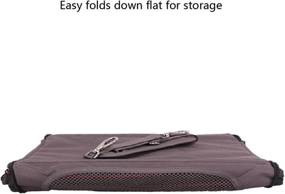 Petsfit Expandable Cat Dog Carrier Airline Approved, 17" L x 11" W x 11" H Soft-Sided Portable Pet Travel Carrier for Kitten, Puppy, Removable Soft Plush Mat and Pockets, Auto-Locking Zippers