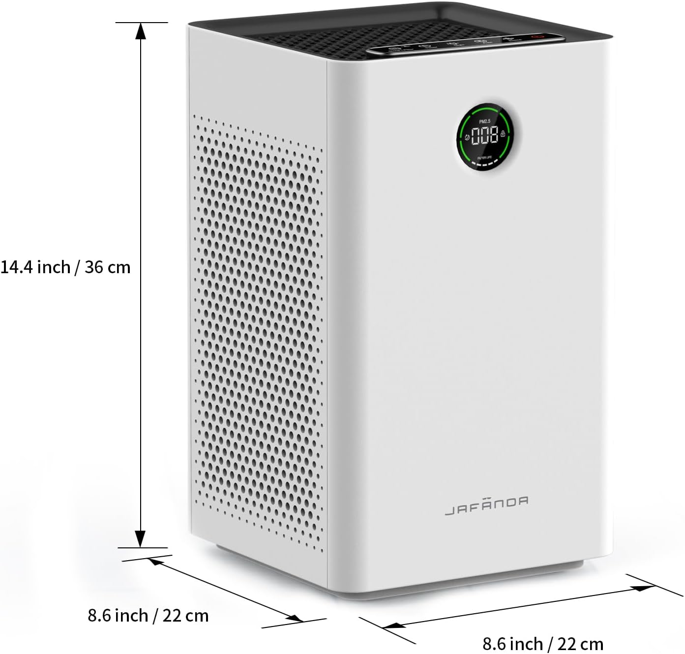 Jafända Air Purifiers for Home Large Room,Smart WiFi and Alexa Control, H13 True HEPA Filter Air Cleaner with Activated Carbon,22db, 1190 sq.ft, Remove Dust Pollen Smoke Odors