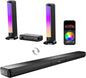 ULTIMEA 5.0ch Sound Bar for Smart TV, PC Soundbar with RGB Light, Detachable Soundbar with App Control, 120W Peak Power, Bluetooth 5.3 TV Sound Bar, HDMI-ARC/Opt/AUX, Wall Mount, Apollo S70