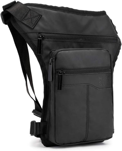 Motorcycle Drop Leg Bag Nylon Waist Pack for Men Women Travel Hiking Tactical Cycling Bike Ride Riding Crossbody Shoulder Fanny Pouch