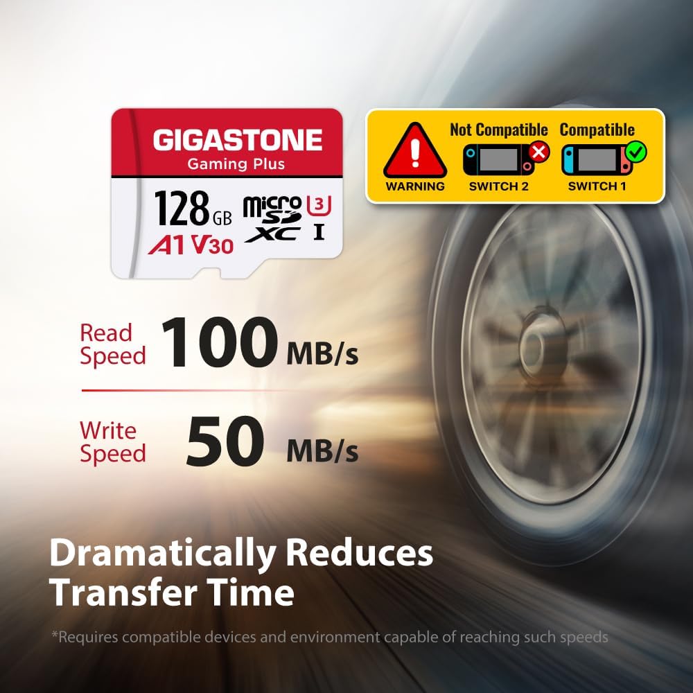 GIGASTONE 256GB Camera Plus Memory Card 2-Pack, Read Speed up to 100MB/s. Ideal for Full HD Video Gopro Drone Android Camera, A1 Micro SDXC Card with Mini Case and SD Adapter