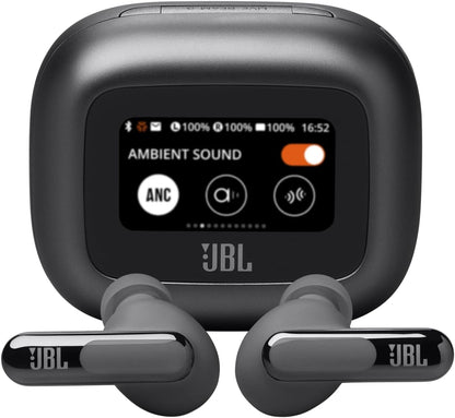 JBL Live Beam 3 - True Wireless Noise-Cancelling Closed-Stick Earbuds, 48Hrs Total Playback, Wireless Charging, 6 Mics for Perfect Calls, Multi-Point Connection, IP55 Waterproof and dustproof
